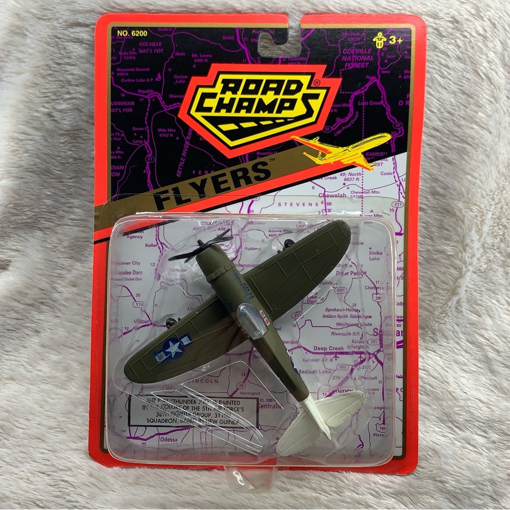 Road Champs “P-47 Thunderbolt” Diecast Model (1995) – Vintage WWII Collectible